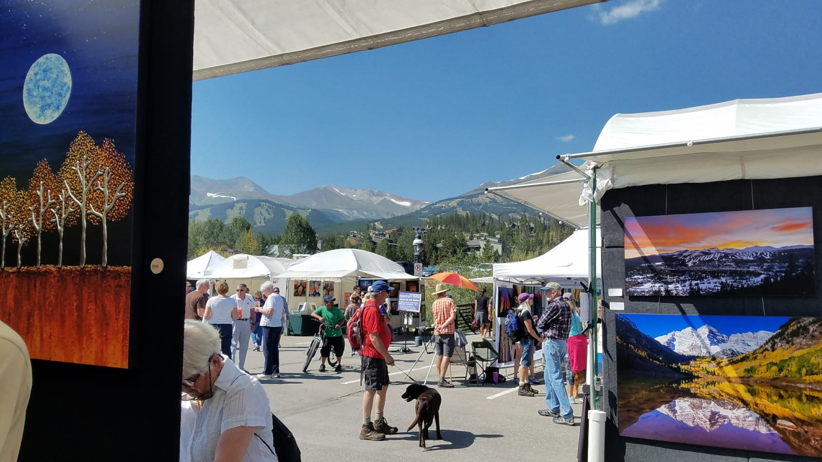 Breckenridge Gathering at the Great Divide Art Festival Paintings of Mountains