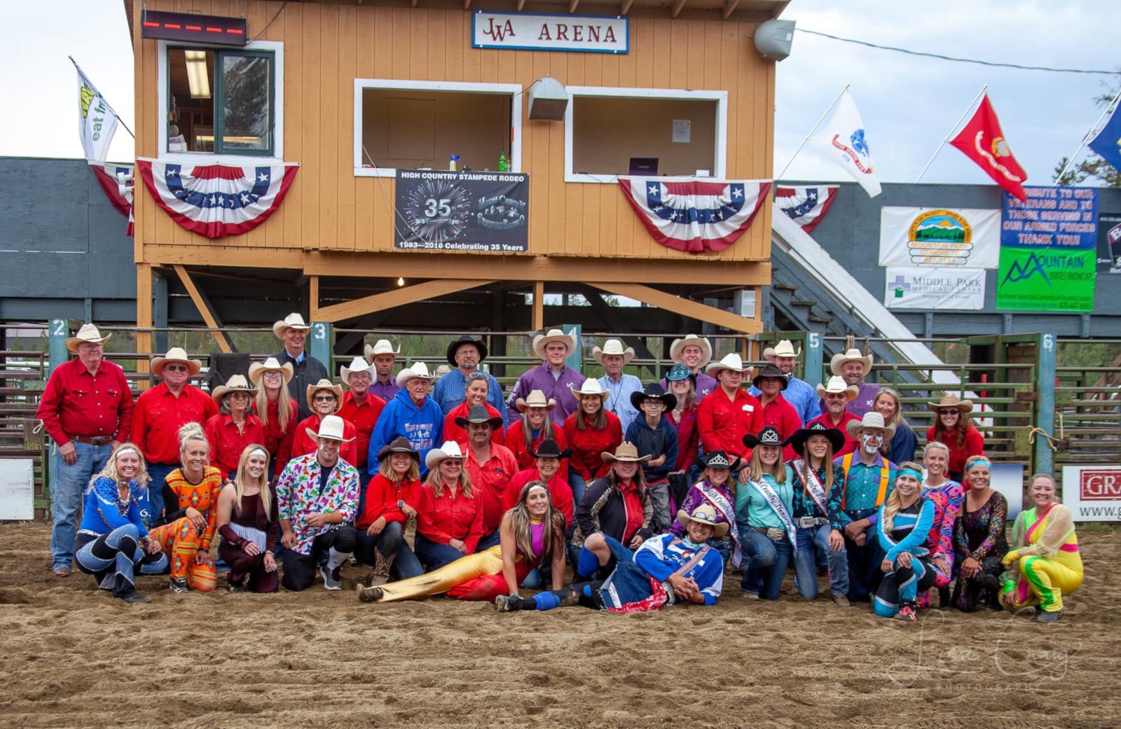 High Country Stampede Rodeo Group Photo 2018