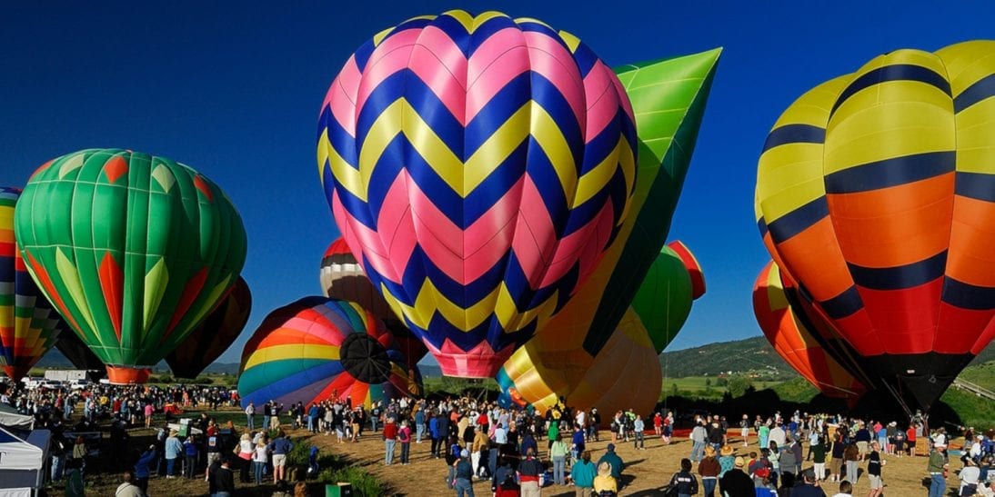 Hot Air Balloon Rodeo Steamboat Springs, CO 2023 July Art Festival