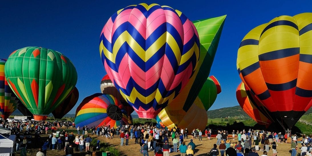 Hot Air Balloon Rodeo Steamboat Springs, CO 2023 July Art Festival