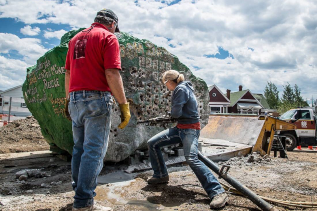 Leadville Boom Days Mining Rock