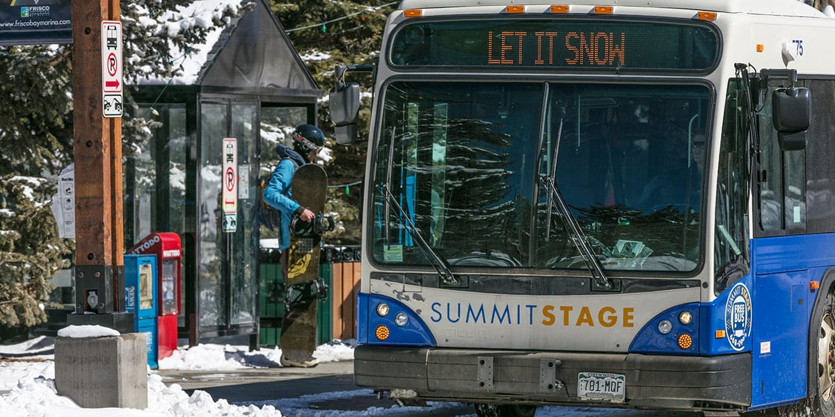 Summit Stage Frisco Main Street Colorado