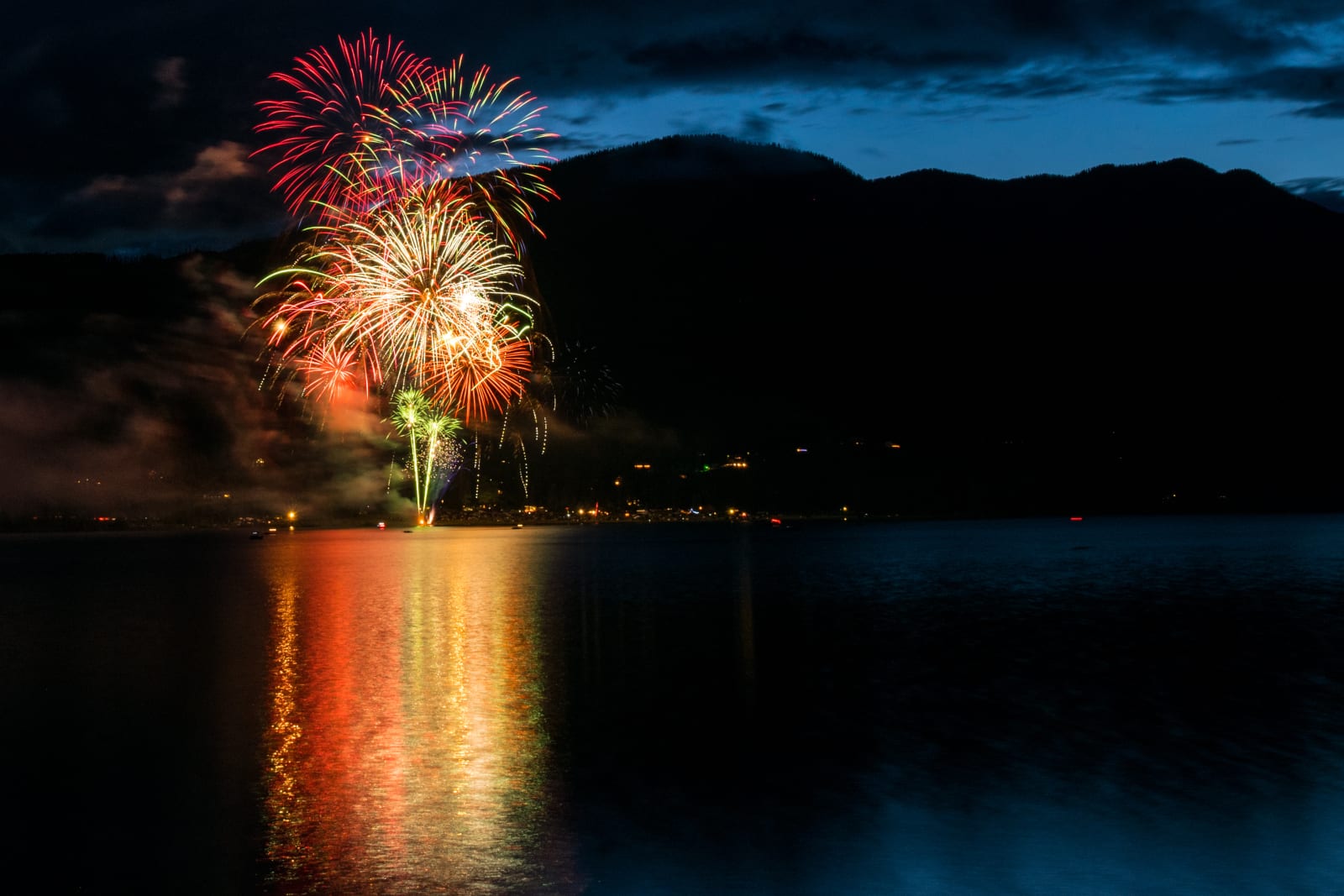 Vallecito Lake Fireworks Bayfield Colorado