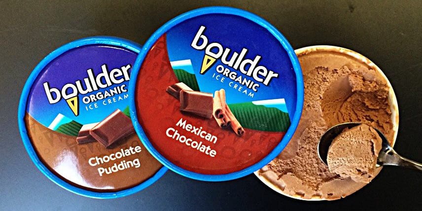 Boulder Organic Ice Cream Chocolate Flavors