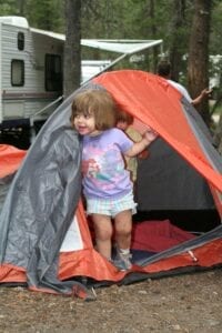 Camping Kids Checklist Child Inside Tent