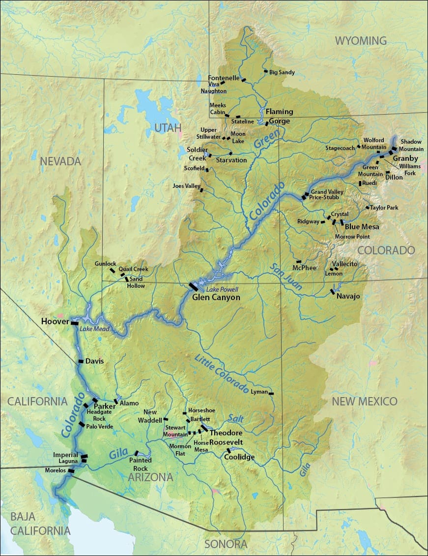 Colorado River Map 