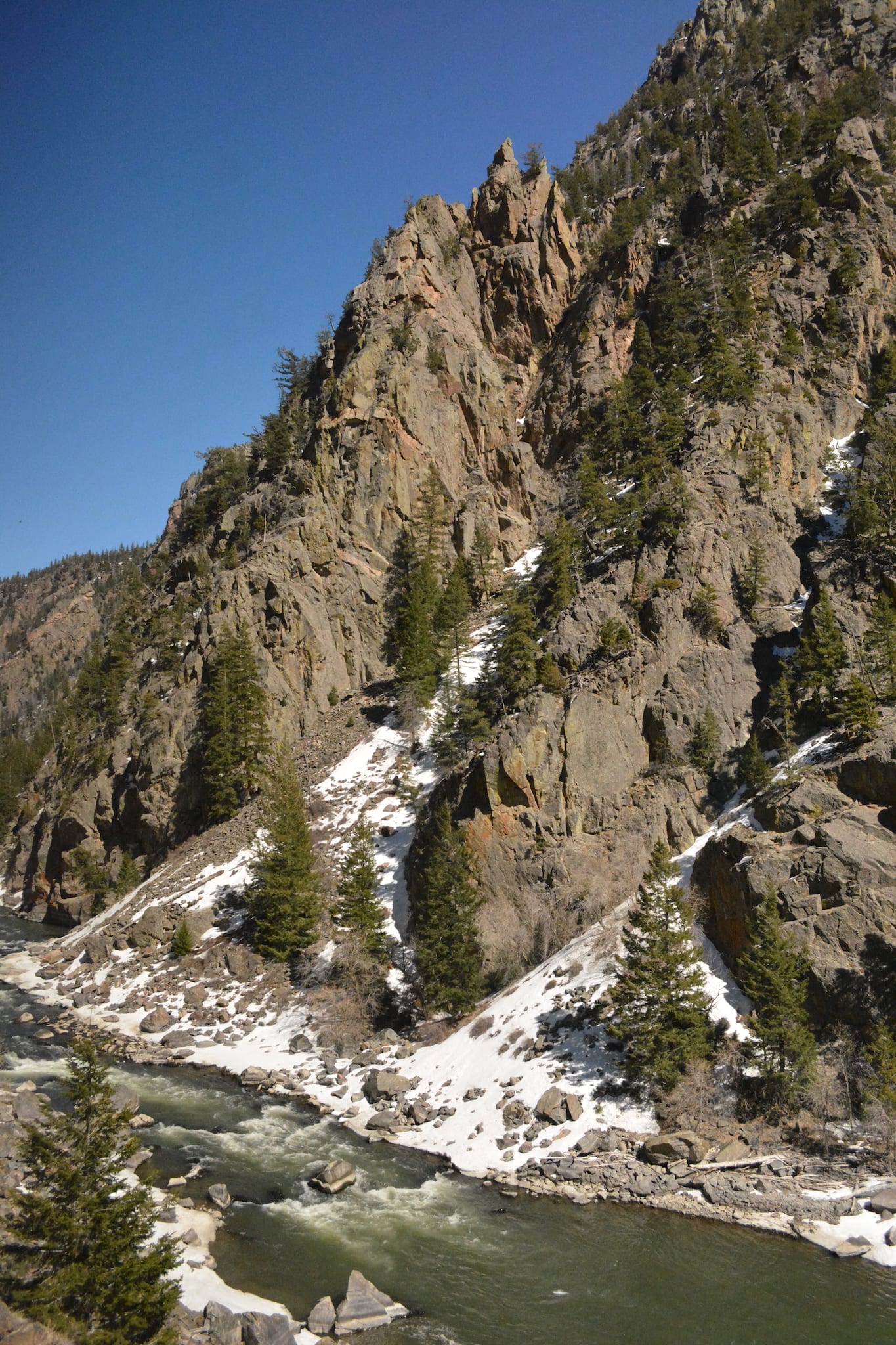 Colorado River Gore Canyon Colorado Early April