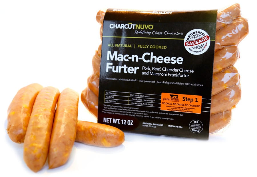 Continental Sausage Charcutnuvo Mac-n-Cheese Furter