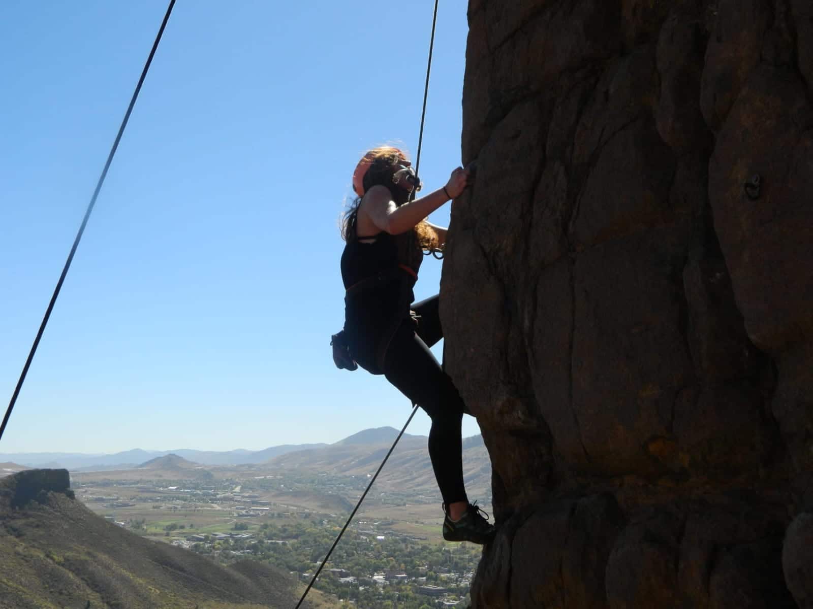 Denver Climbing Company Woman Rock Climber