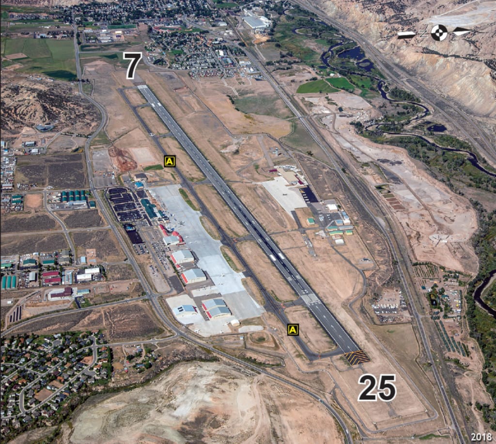 Eagle County Regional Airport EGE Runway Aerial View