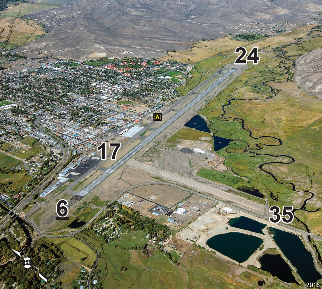 Gunnison-Crested Butte Regional Airport Runways Aerial View