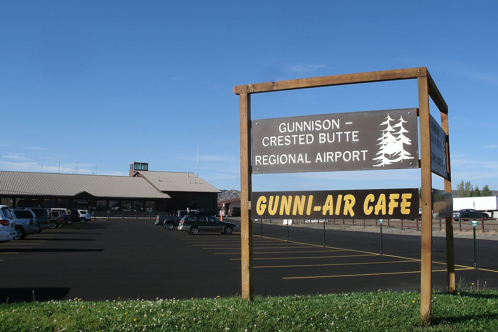 Gunnison-Crested Butte Regional Airport Terminal Sign