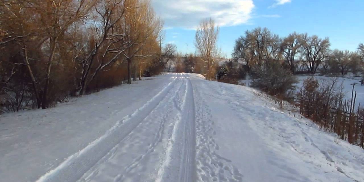 Highline Canal Trail Denver Colorado Winter