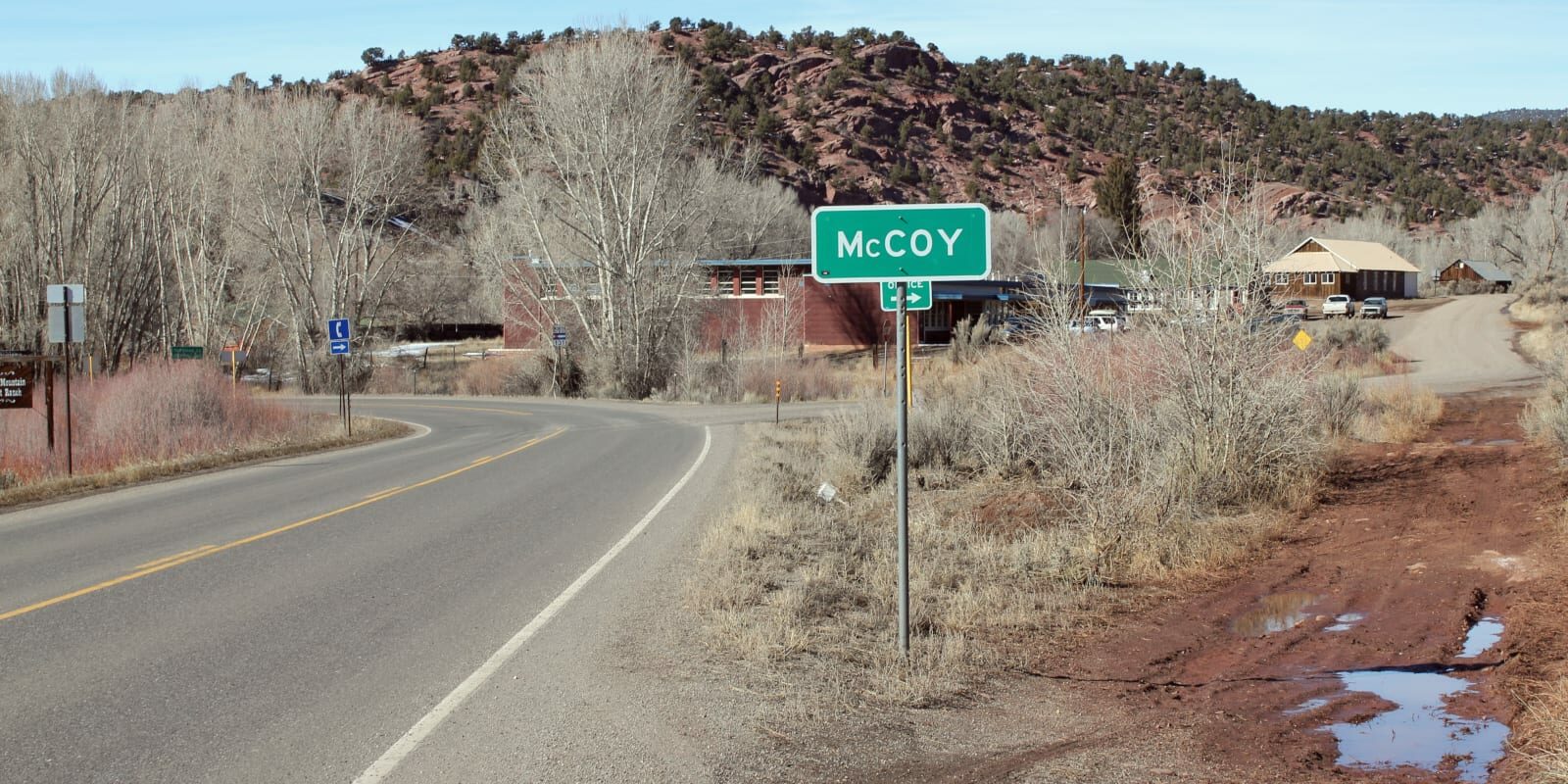 McCoy Colorado Highway 131 Town Sign