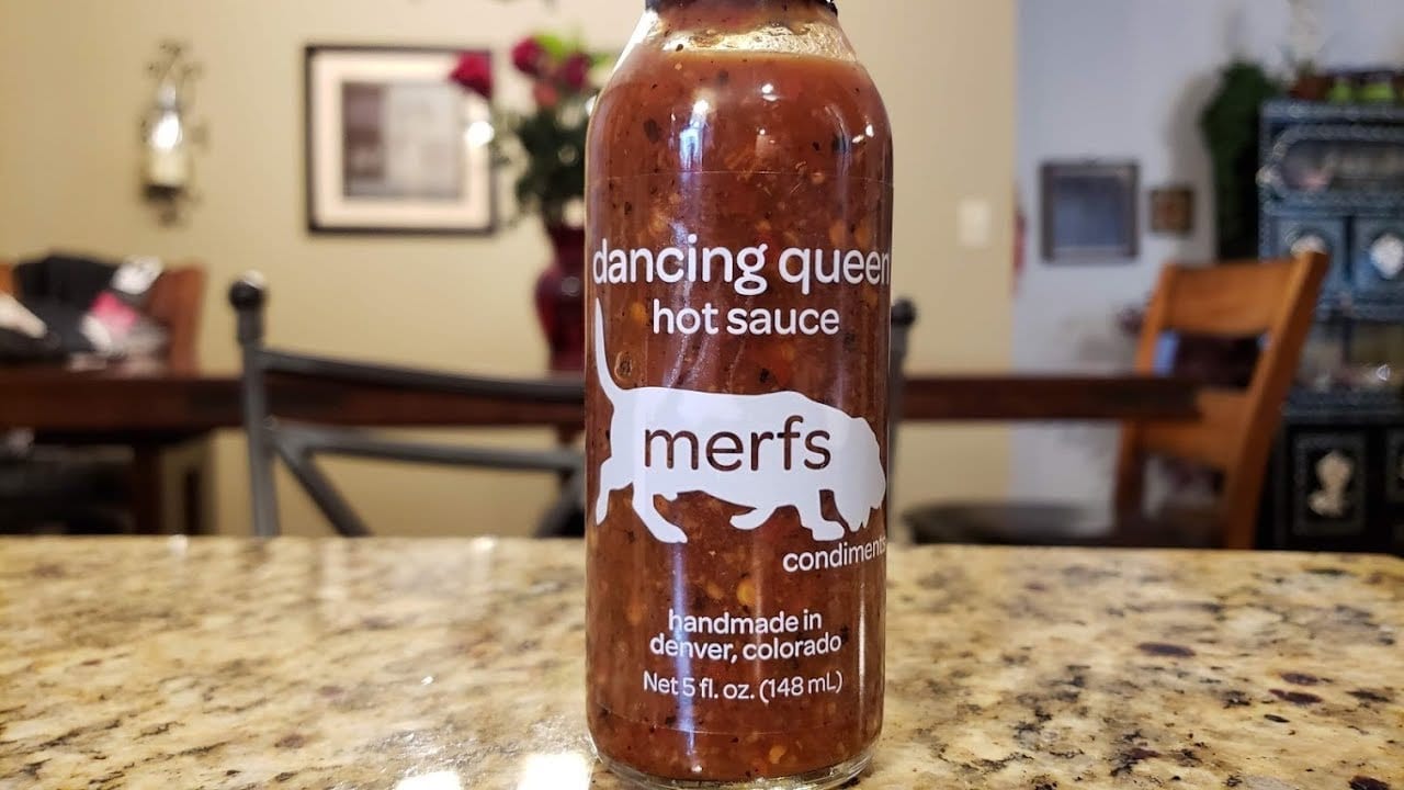 Merfs Condiments Dancing Queen Hot Sauce.