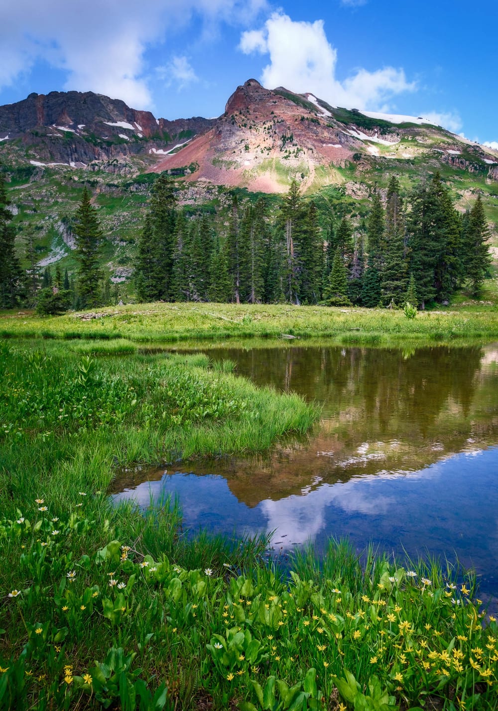 Raggeds Wilderness Colorado Democrat Basin Lake Reflection