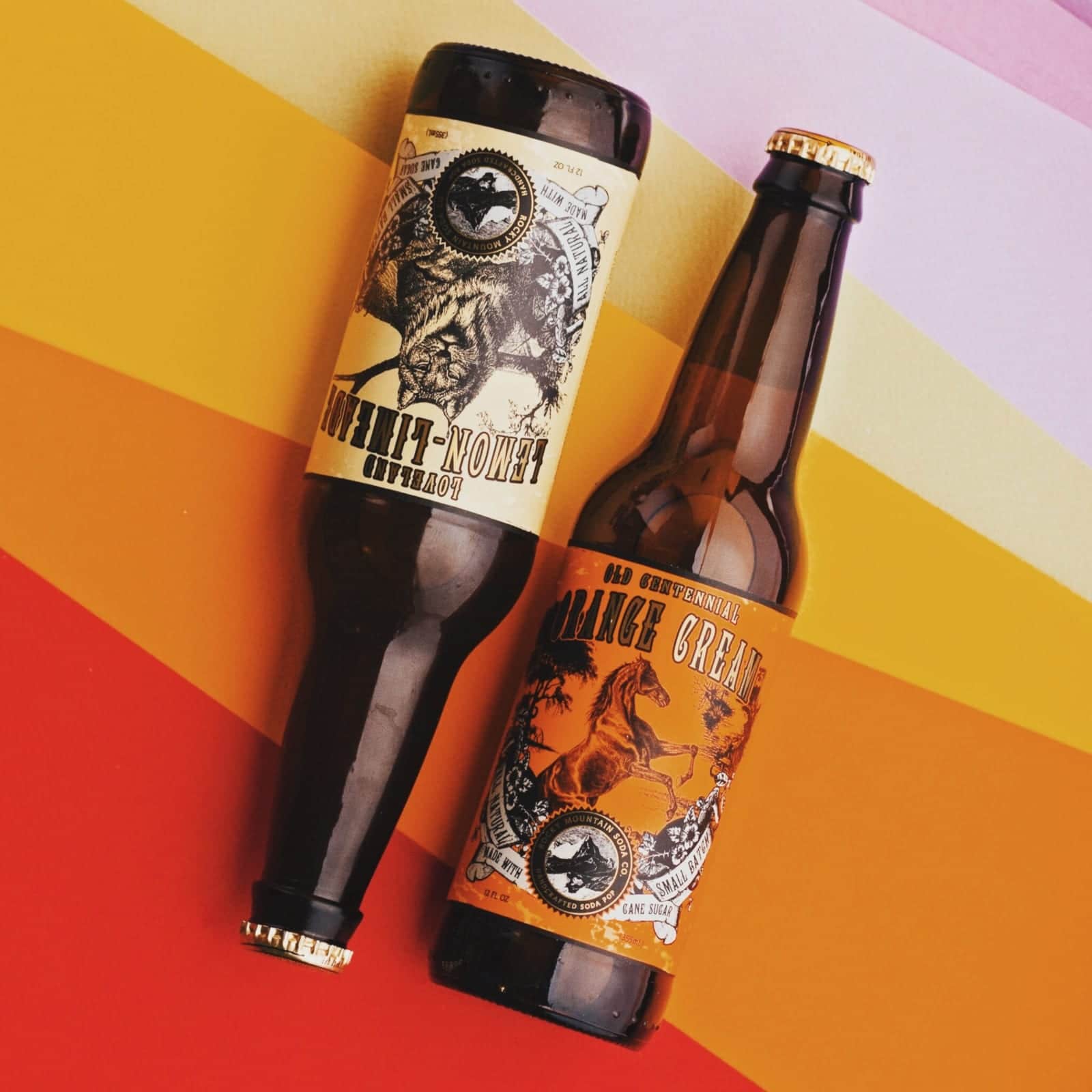 Rocky Mountain Soda Company Lemon Limeade and Orange Cream