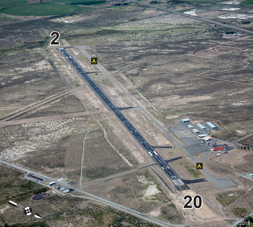 San Luis Valley Regional Airport Alamosa Runway Aerial View