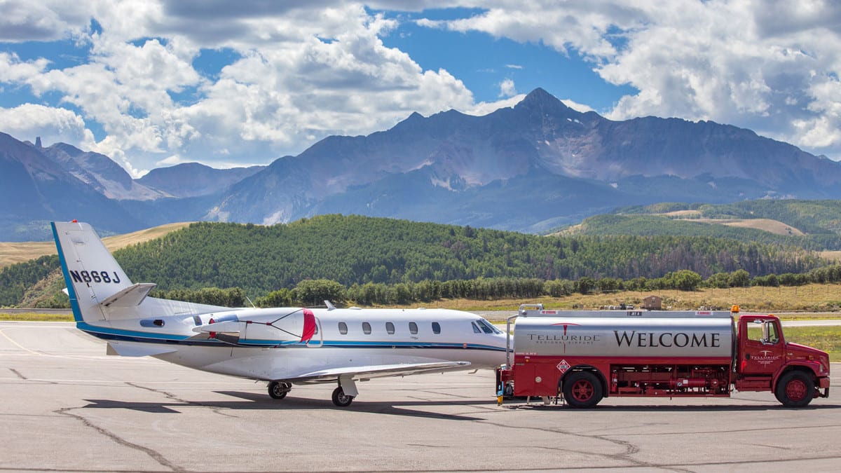 Telluride Regional Airport Plane Refueling
