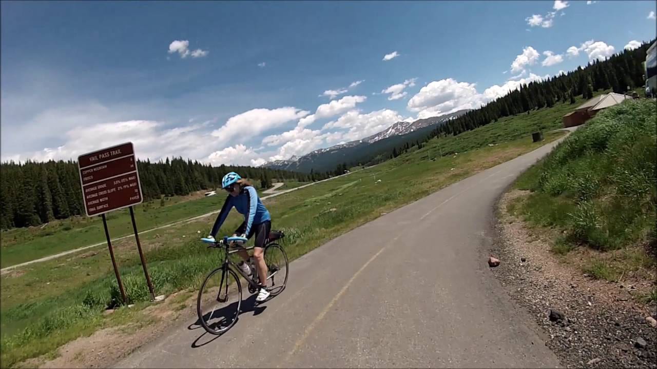 Vail Pass Trail Biker Colorado