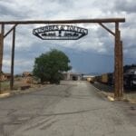 Antonito Colorado Cumbres and Toltec Scenic Railroad Welcome Sign