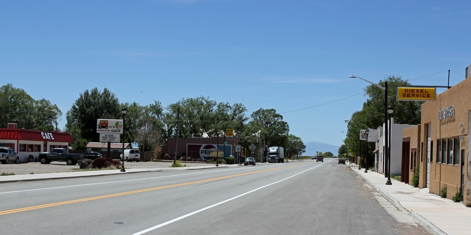 Blanca Colorado Main Street Highway 160