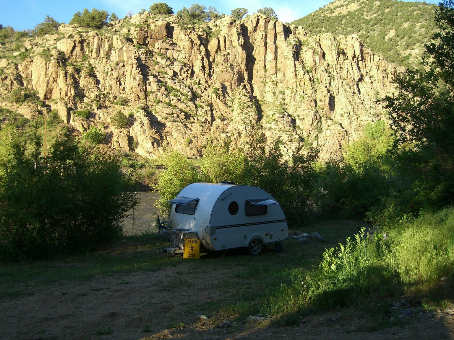 Camping Cotopaxi CO On Banks of Arkansas River