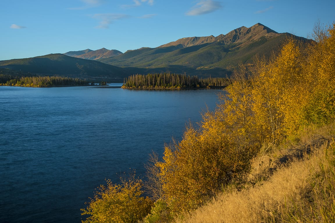 Dillon Reservoir Mountain Sunrise Autumn Colors