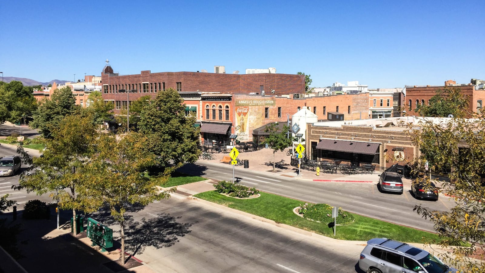 Downtown Fort Collins CO Aerial View