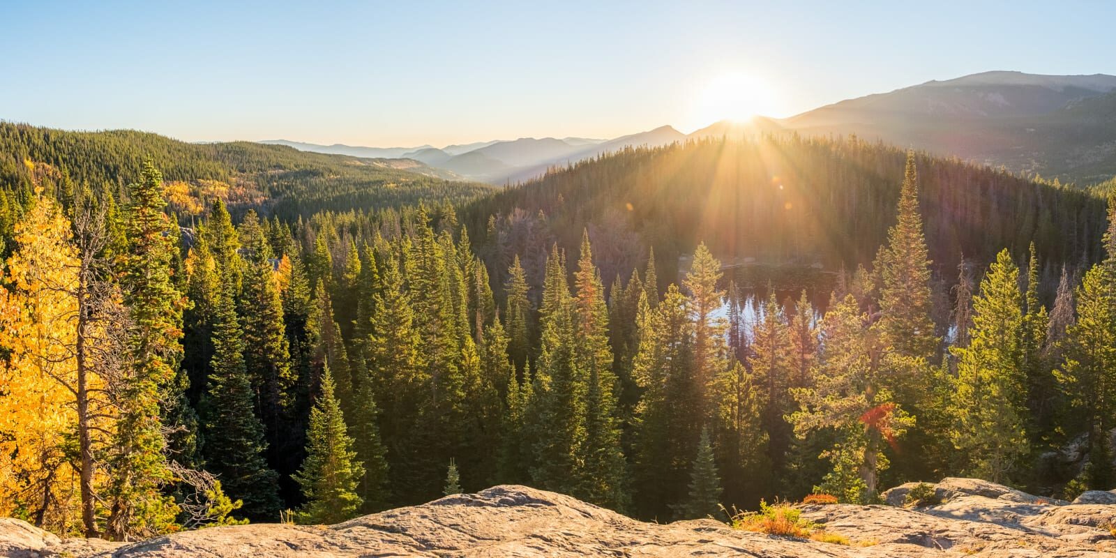 Estes Park Day Hikes Nymph Lake Sunrise