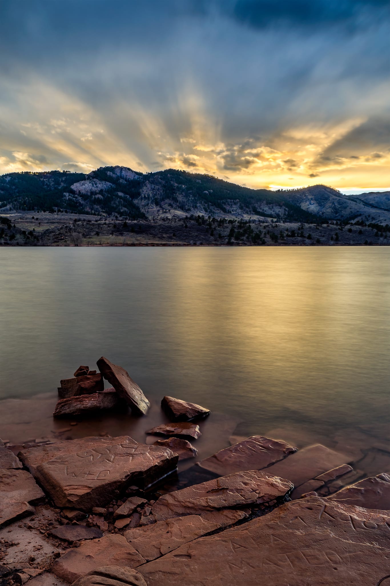 Horsetooth Reservoir Fort Collins CO Sunset