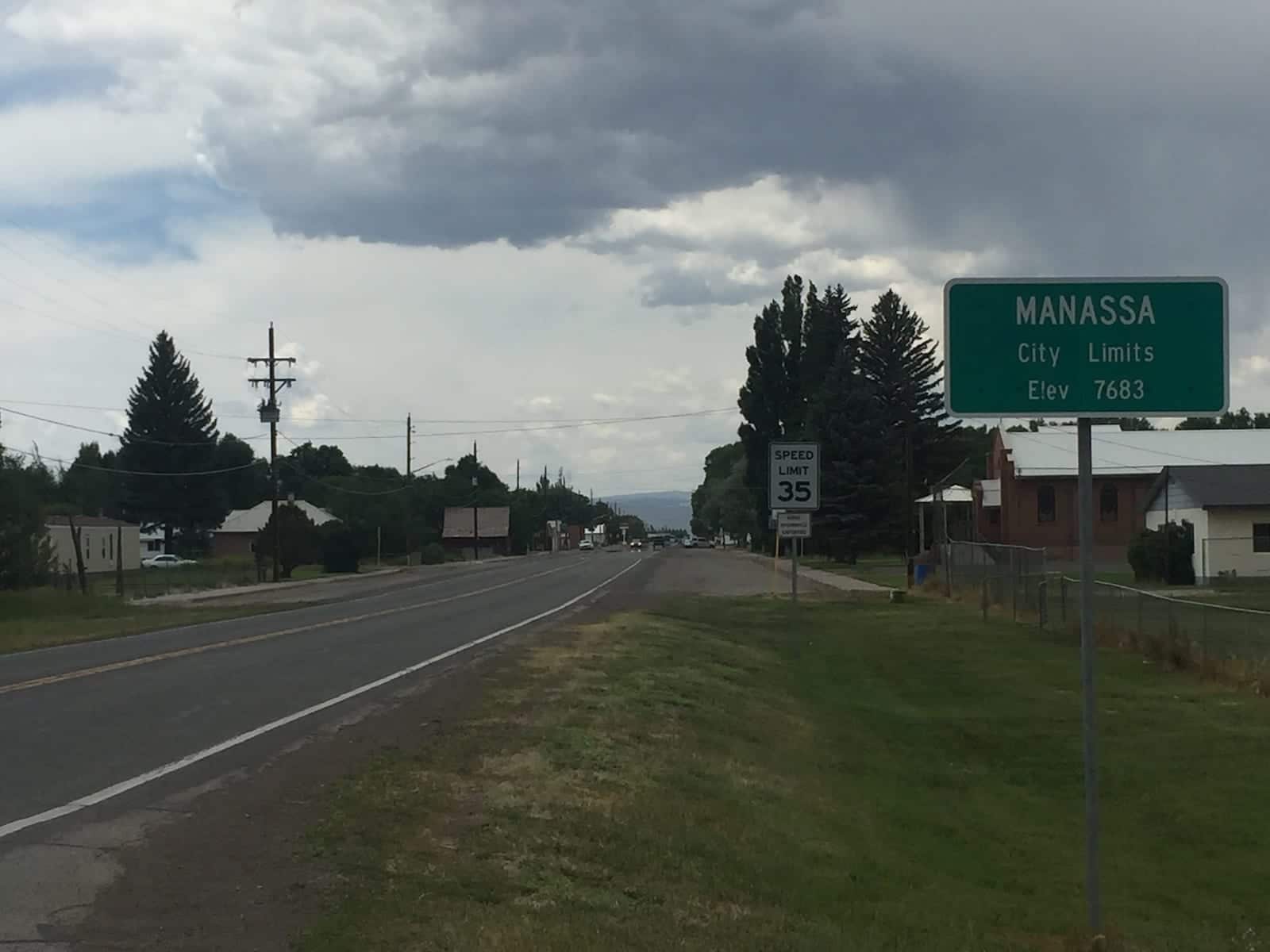 Manassa Colorado City Limits Sign