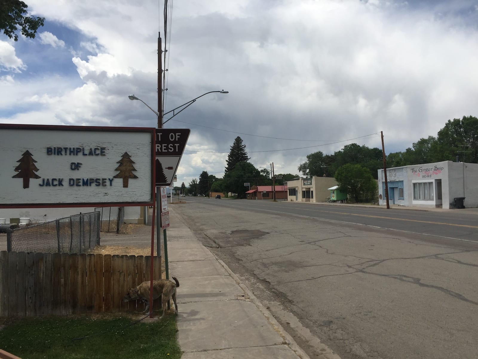 Manassa Colorado Birthplace of Jack Dempsey Sign