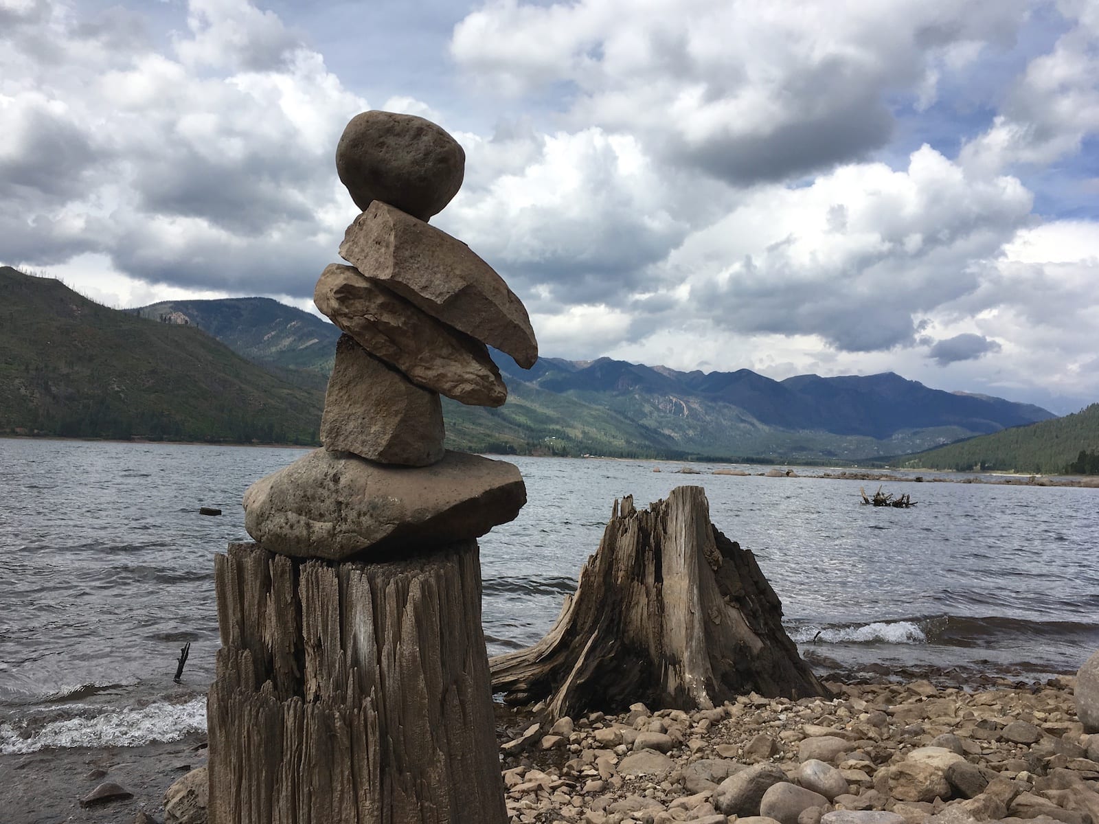 Vallecito Reservoir Rock Balance La Plata County Colorado