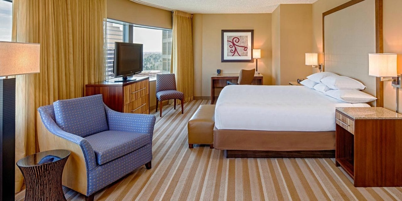 Room at Hyatt Regency Tech Center.