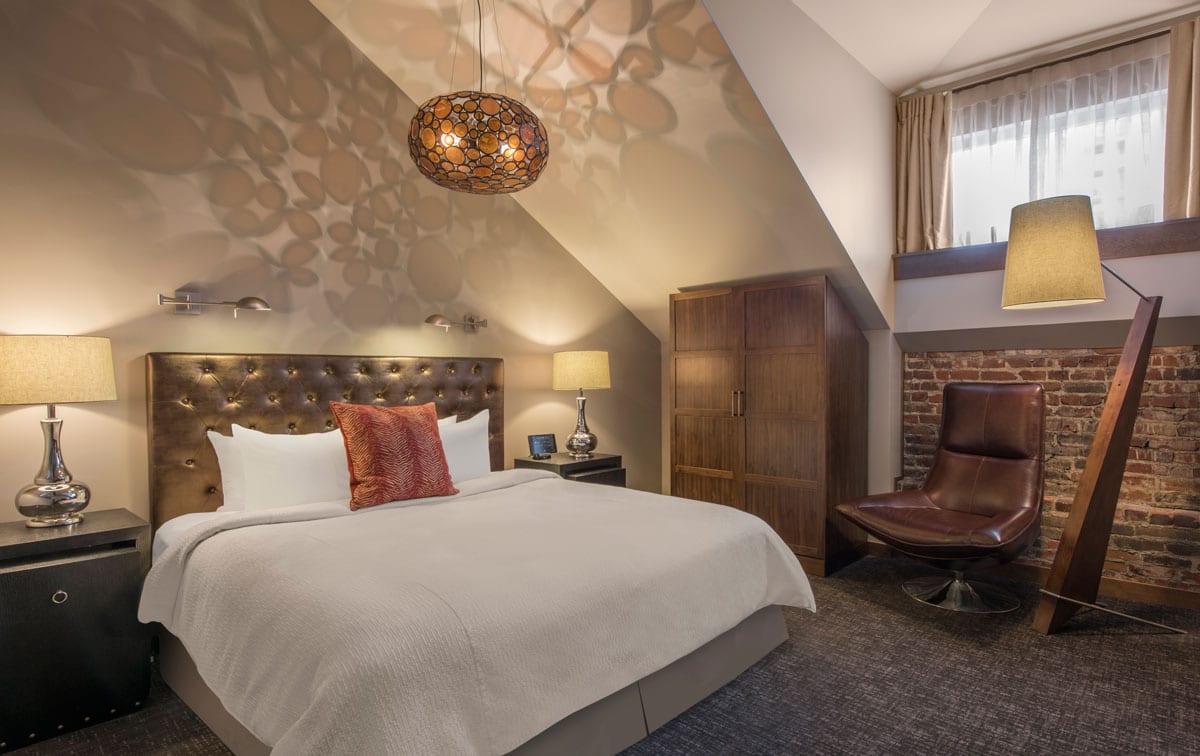 Room at The Crawford Hotel.