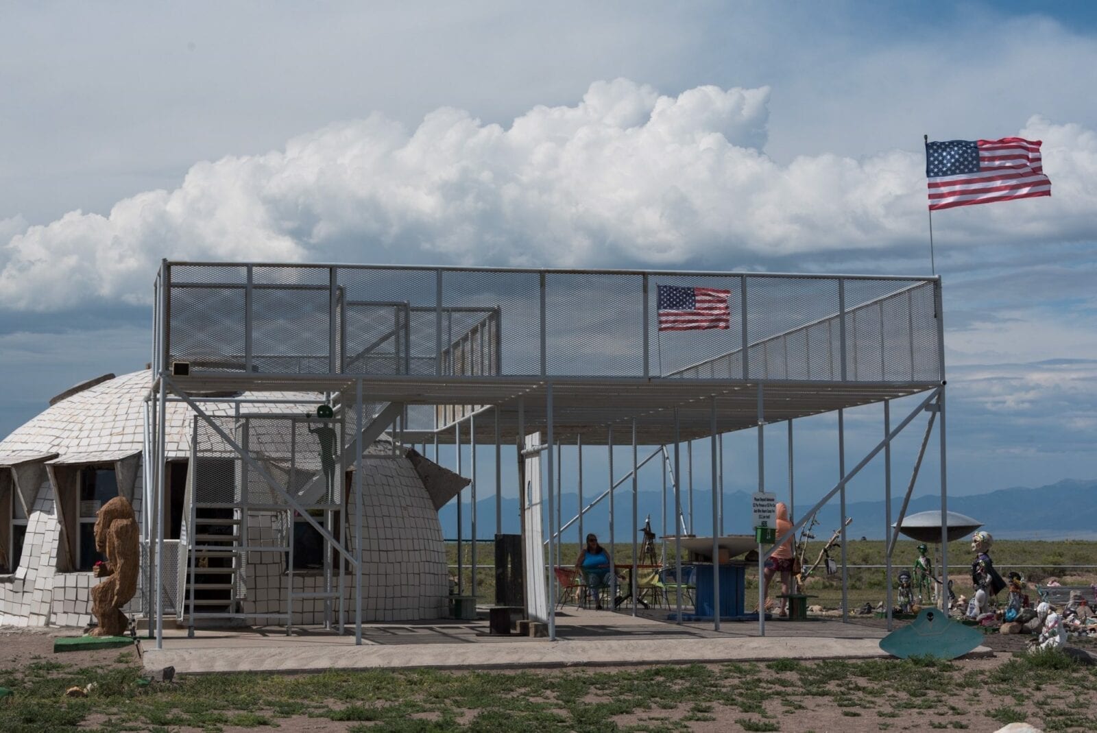 image of UFO watchtower