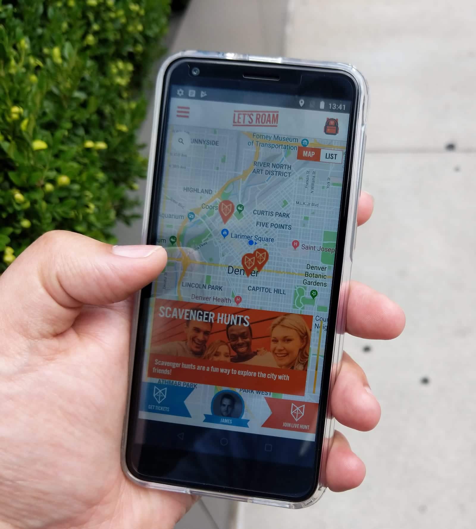 Let's Roam Scavenger Hunts Denver App