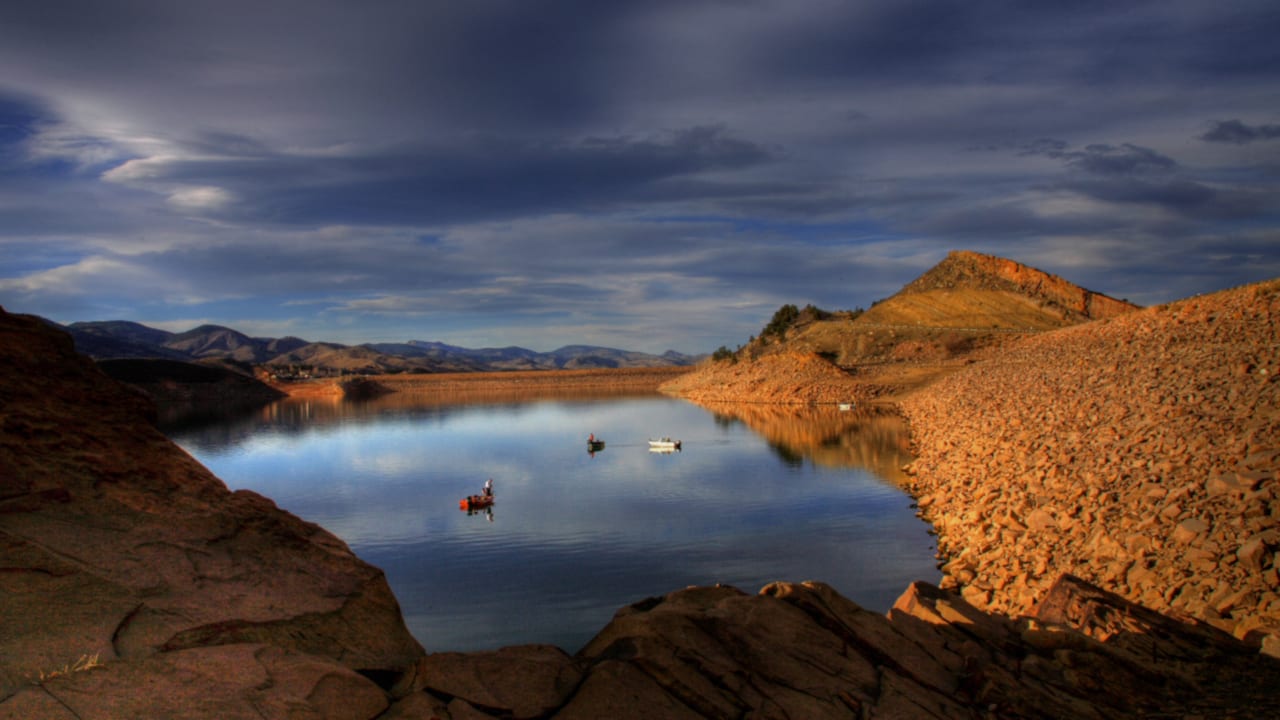 Perahu Nelayan Waduk Gigi Kuda Fort Collins Colorado