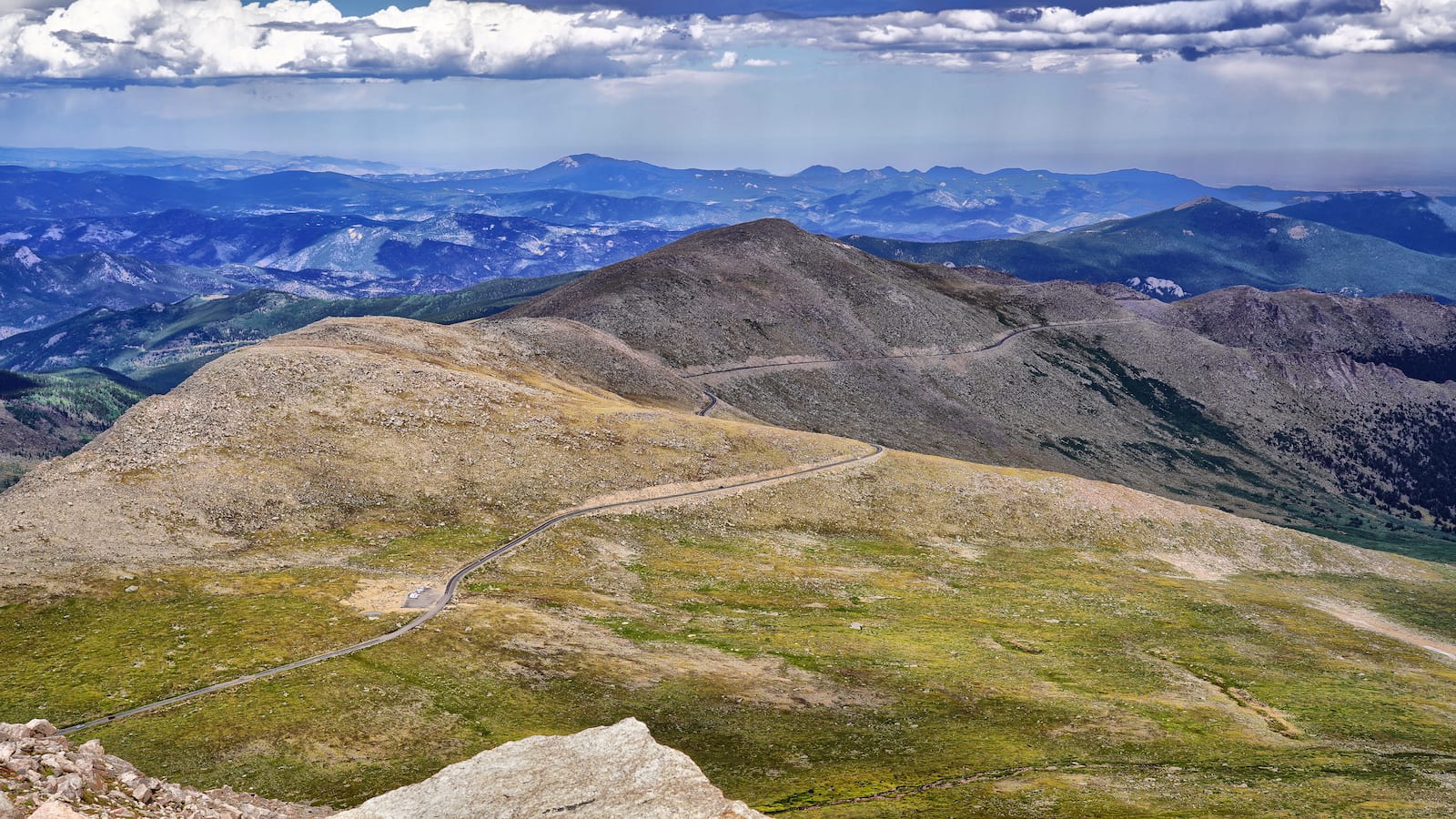 Overlooking Mount Evans Road near Evergreen Colorado