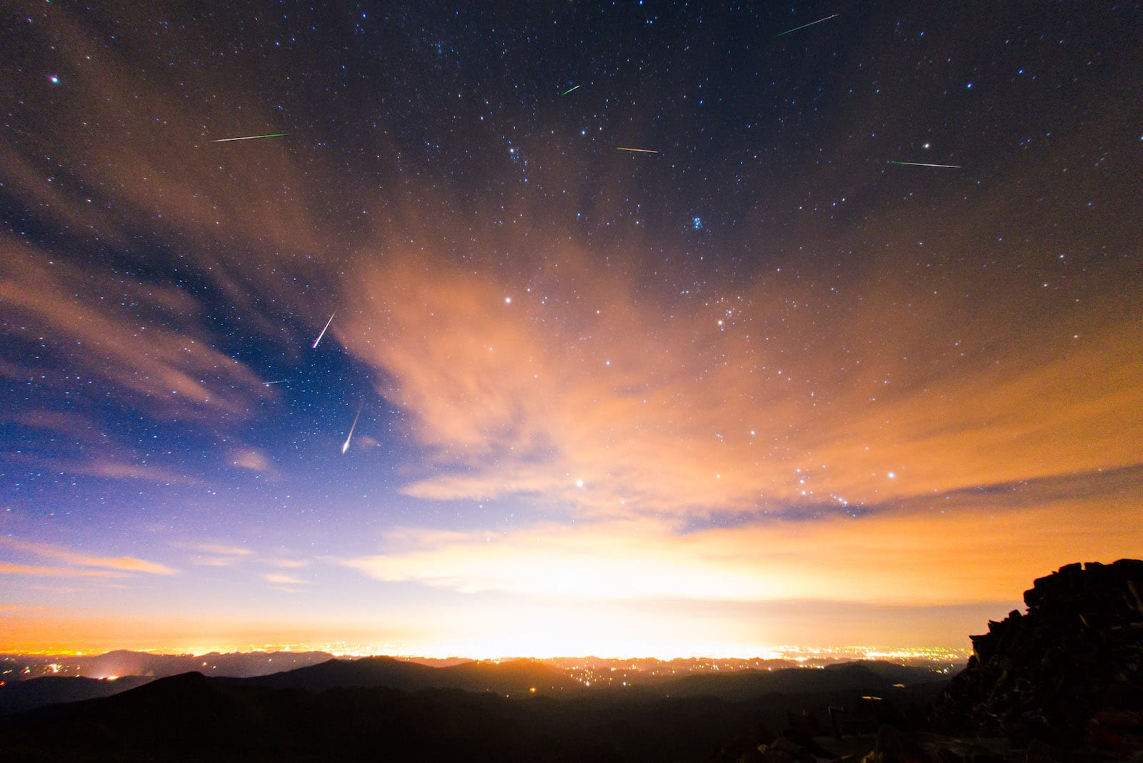Mount Evans Meteor Shower Perseids from Mount Evans Colorado