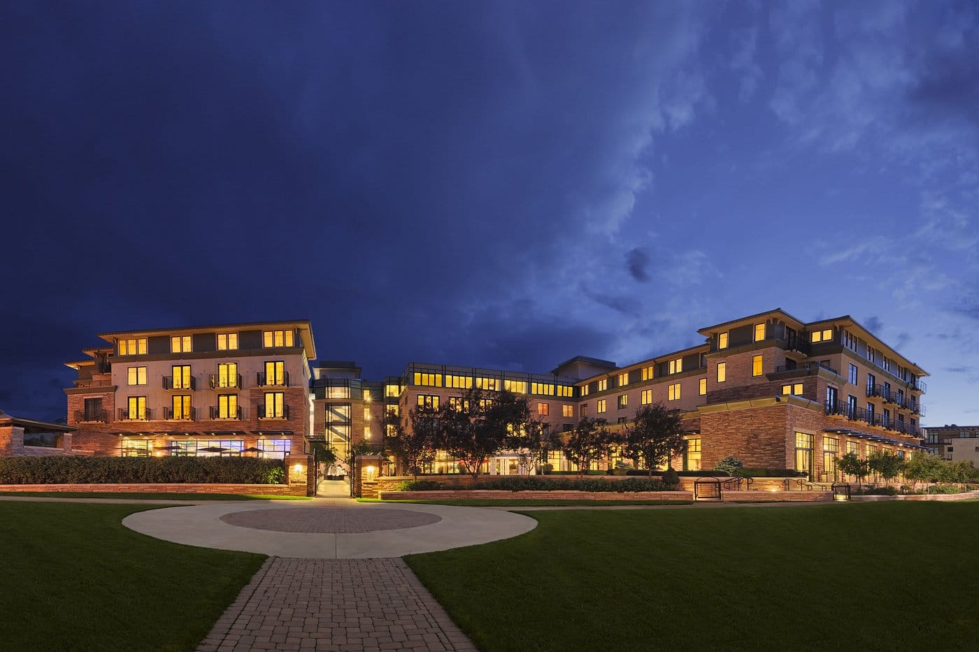 st julien hotel in boulder at night