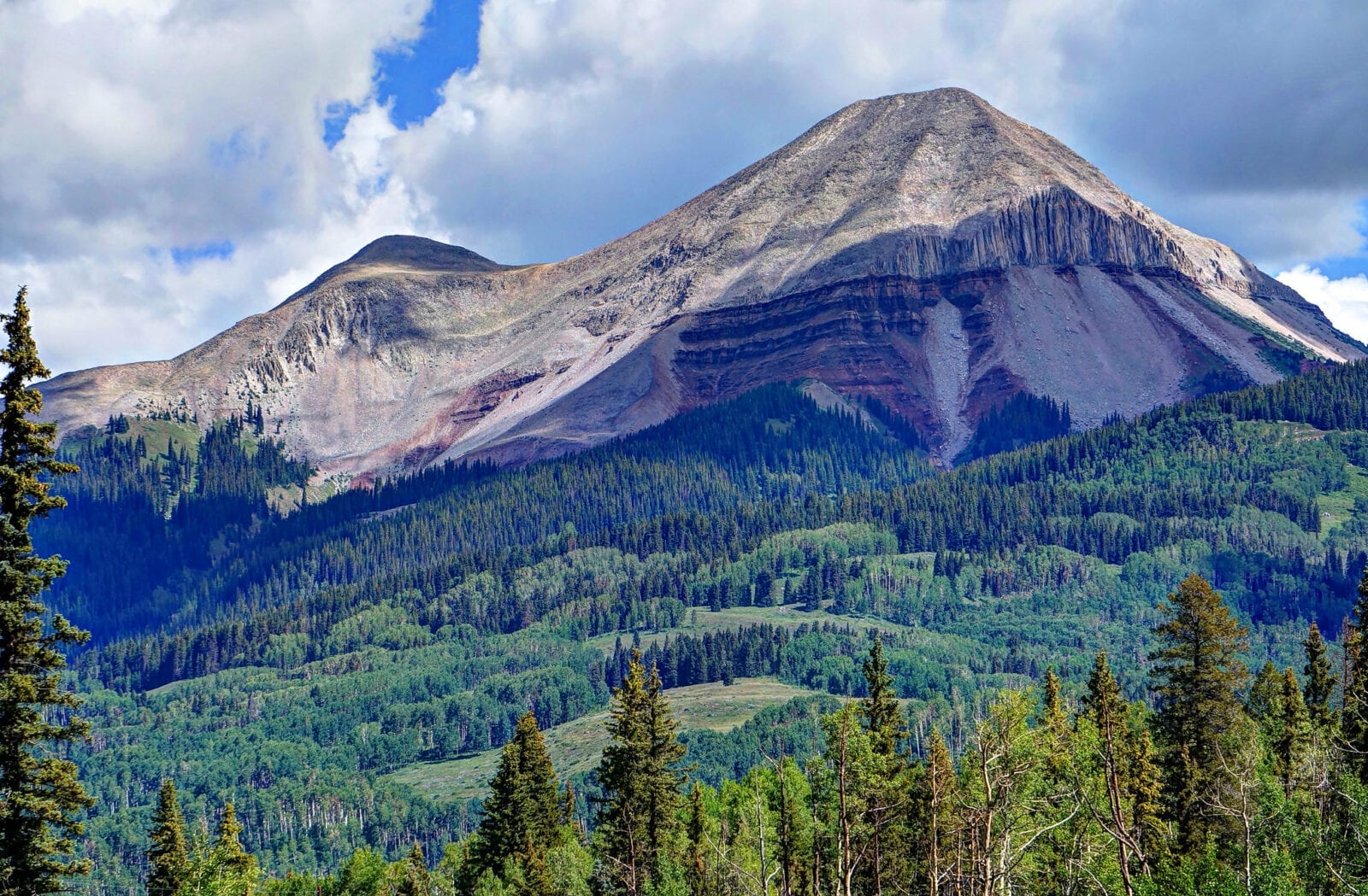 image of mountain peaks along Coal Bank Pass