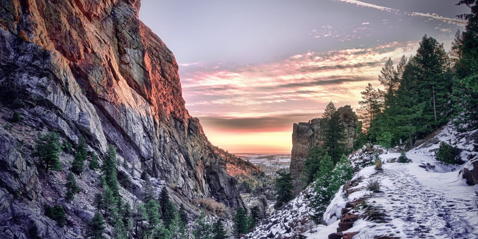 Eldorado Canyon Sunrise Colorado State Park