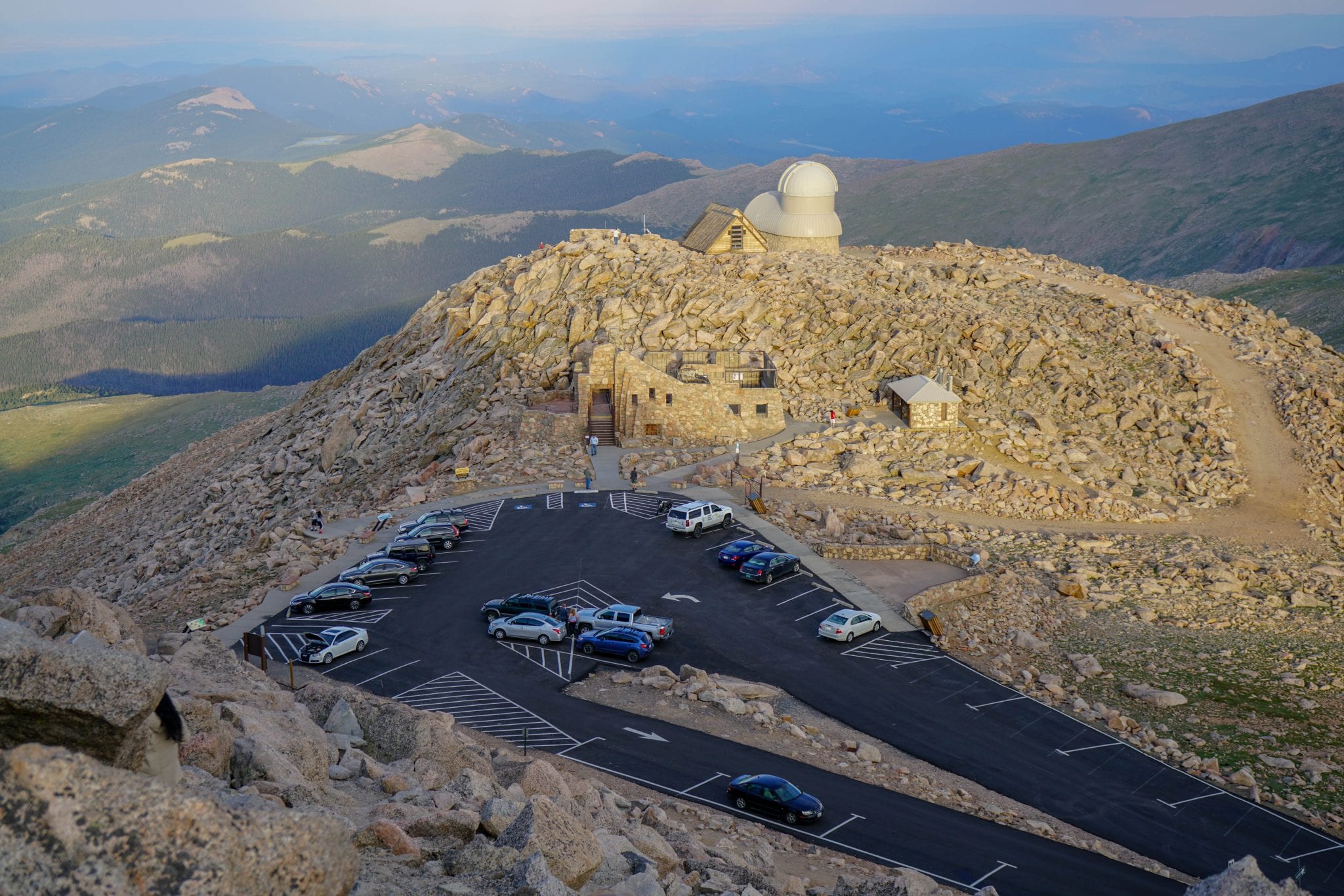 Mt. Blue Sky parking area