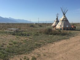 Camping Colorado Hot Springs Joyful Journey Tent Site Teepees