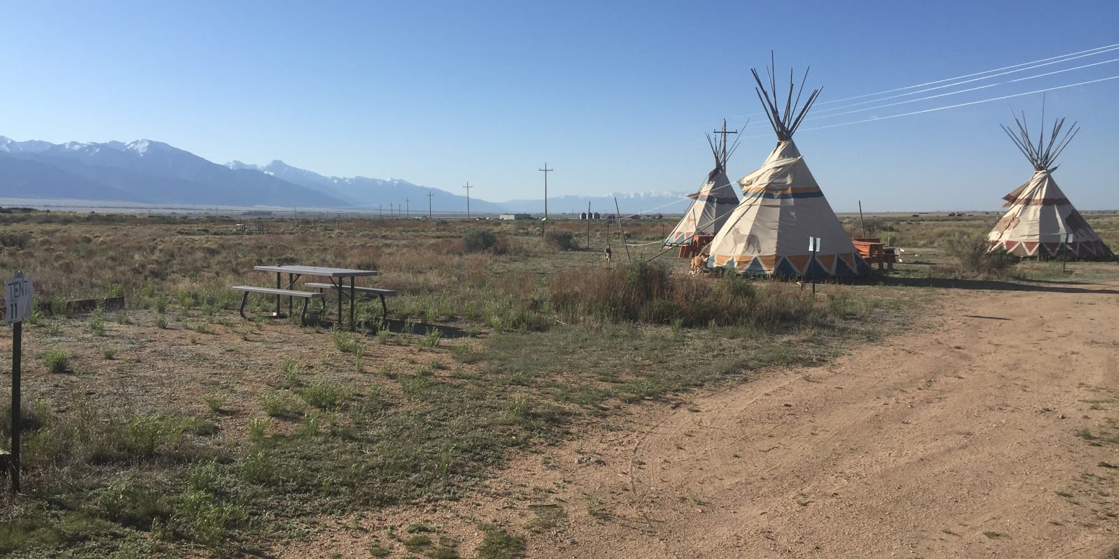 Camping Colorado Hot Springs Joyful Journey Tent Site Teepees