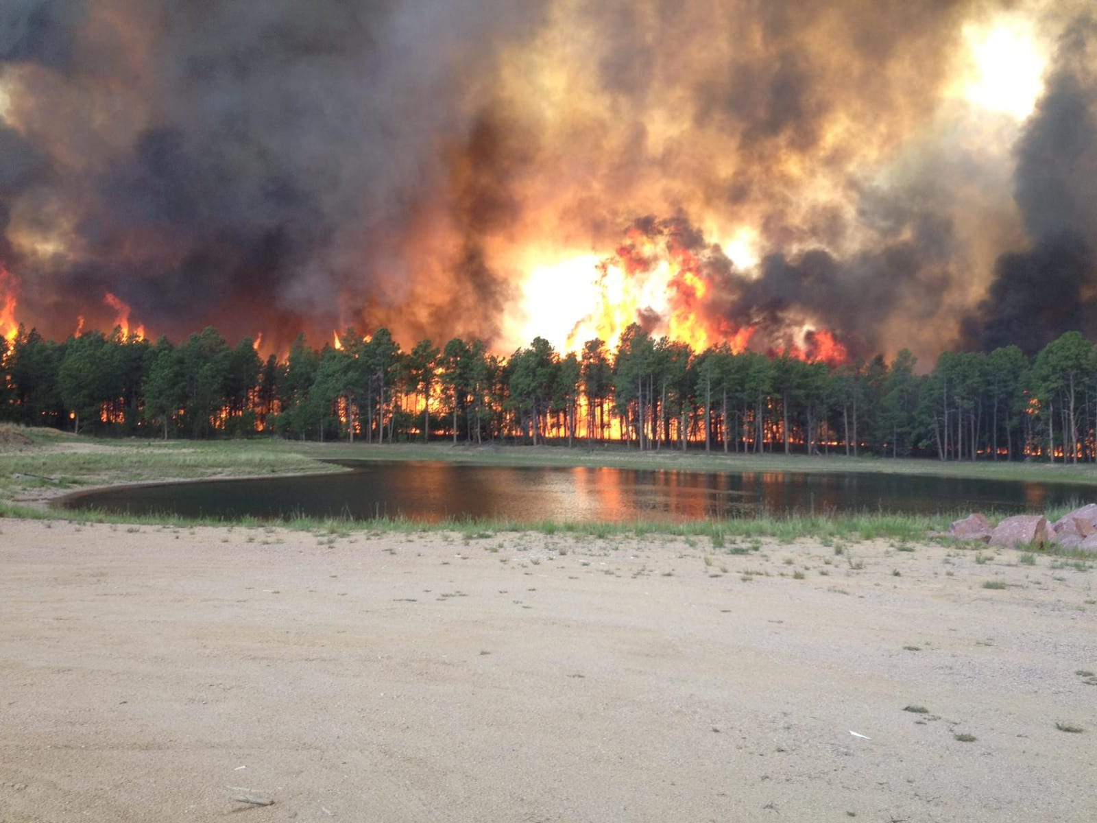 Colorado Wildfires Black Forest Community Flames Colorado Springs