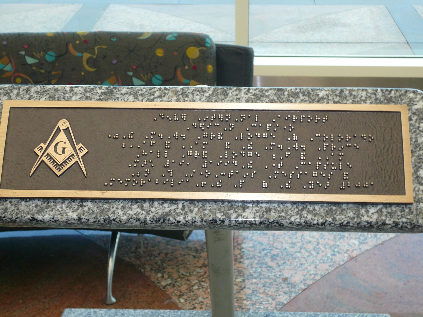 D.I.A. Dedication Capstone Braille