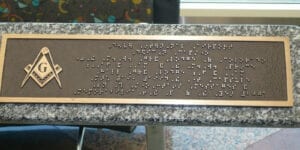 D.I.A. Dedication Capstone Braille